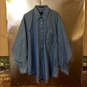 Men's XL 100% Cotton Poplin Dress Shirt by George